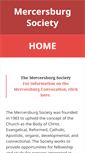 Mobile Screenshot of mercersburgsociety.org