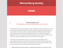 Tablet Screenshot of mercersburgsociety.org